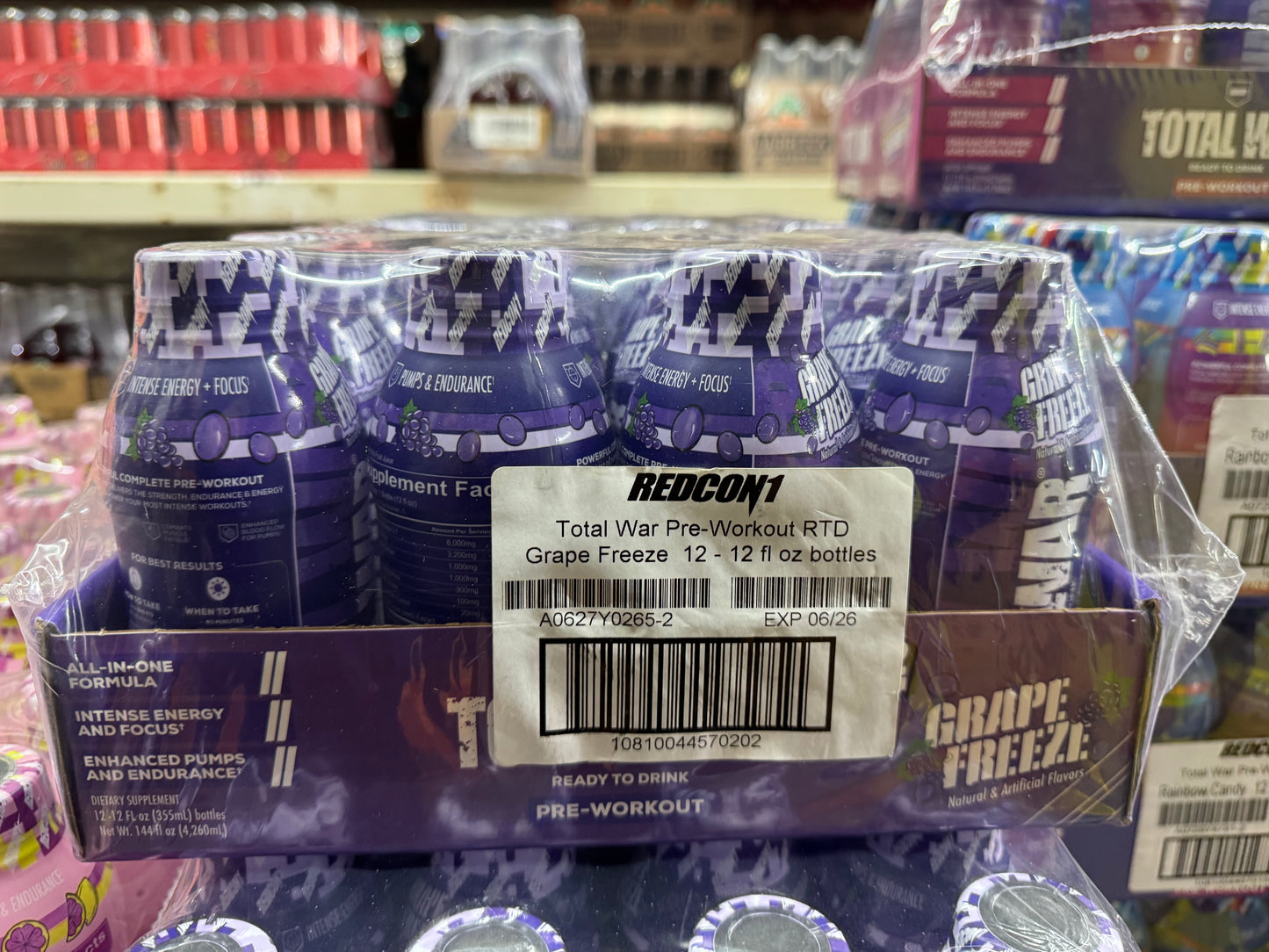 Total war grape freeze 12 pack 12 fluid oz pre-workout